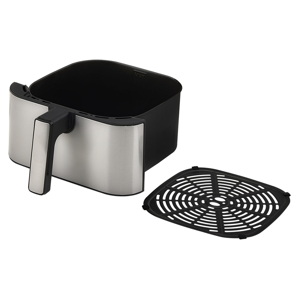 Freidora de Aire Haceb Negro 26.5x35cm de 6 Litros con Un Compartimiento de Cocción y con 10 Funciones Preconfiguradas