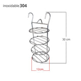 Torre Multiusos para Barril Plateado 13x32cm Para Asados