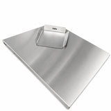 Tabla de Picar Plateado 38x2cm Para Asados con Recogedor