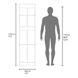 Alacena Lowell Blanco 46.6x179cm con Dos Puertas