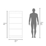 Alacena Ossa Blanco 78x154cm con Dos Puertas