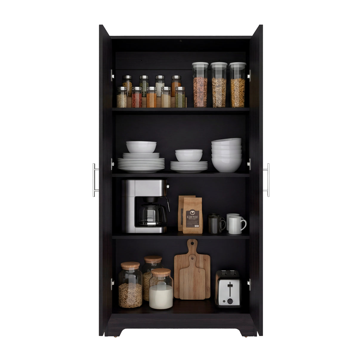 Alacena Ossa Wengue 78x154cm con Dos Puertas