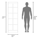 Alacena Tommy Blanco 55.2x170.8cm con Dos Puertas