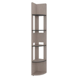 Estantería Home E-M7 Positano y Wengue 30x180.6cm Triangular con Cuatro Entrepaños y Cinco Compartimientos