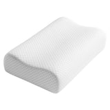Almohada Blanco 35x60cm Ortopédico de Relleno de Espuma Viscoelastica Suave Hipoelergénica para Dormir Boca Arriba y de Costado
