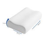 Almohada Blanco 35x60cm Ortopédico de Relleno de Espuma Viscoelastica Suave Hipoelergénica para Dormir Boca Arriba y de Costado
