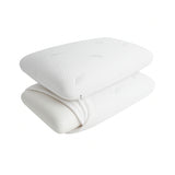 Combo 2 Almohadas Blanco 39x60cm Ortopédico de Relleno de Espuma Viscoelastica Suave Hipoelergénica para Dormir Boca Arriba y de Costado