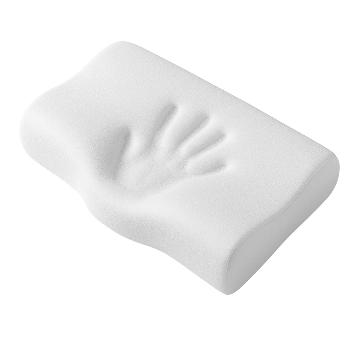 Combo 2 Almohadas Cervicales Blanco 35x60cm Ortopédico de Relleno de Espuma Viscoelastica Suave Hipoelergénica para Dormir Boca Arriba y de Costado
