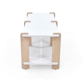 Mesa para TV Kobe Blanco y Oasis 100x47cm para TV Hasta 45" Pulgadas