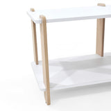 Mesa para TV Kobe Blanco y Oasis 100x47cm para TV Hasta 45" Pulgadas