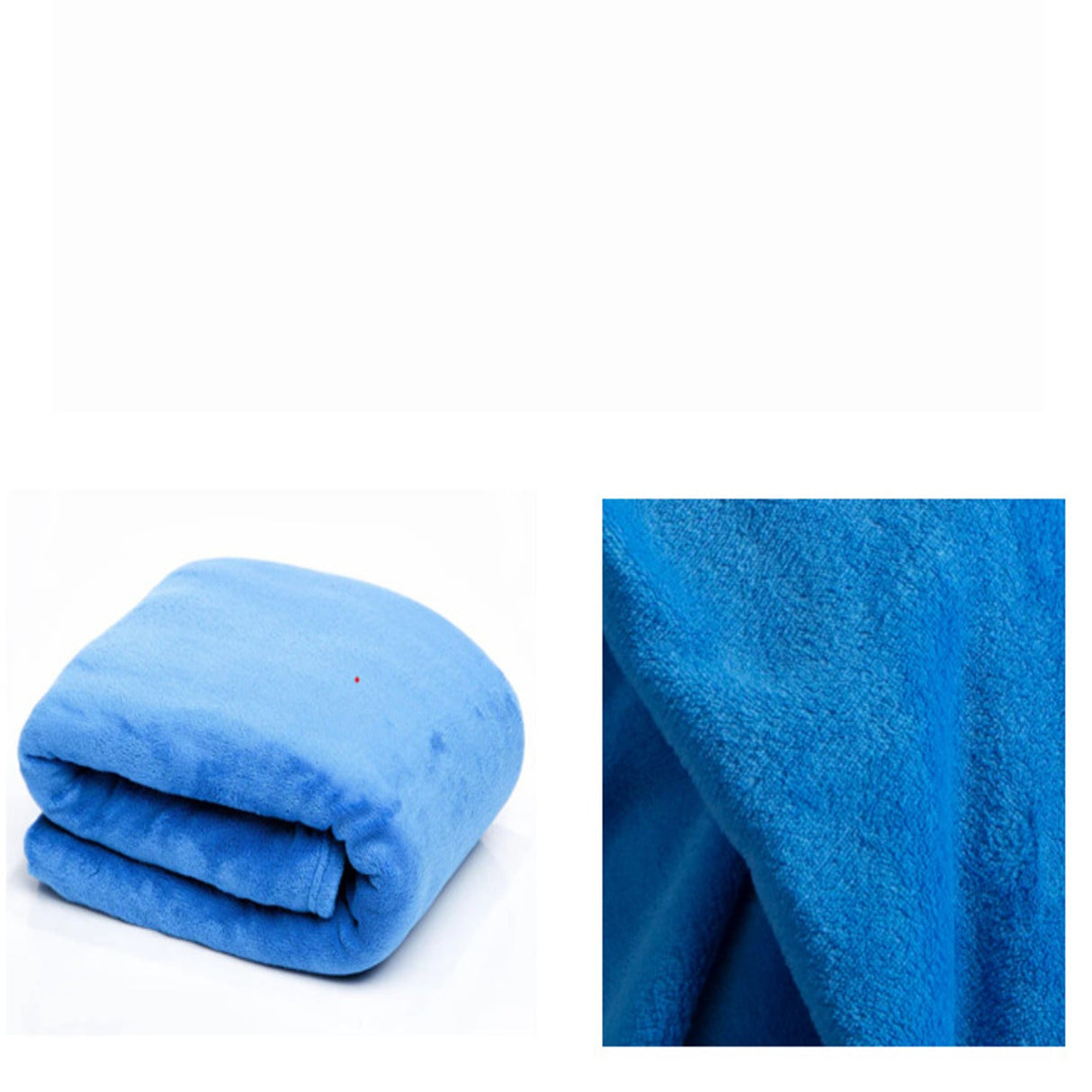 Cobija Flannel Fleece Azul 115x160cm Fondo Entero Suave