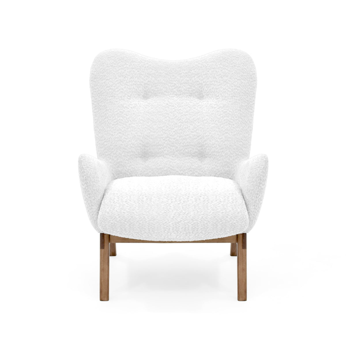 Poltrona Veneto Blanco y Matiz Caoba 73x89cm de Un Puesto y con Apoya Brazos