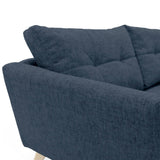 Sofá Grecia Plomo y Matiz Natural 192x84cm de Tres Puestos y con Apoya Brazos