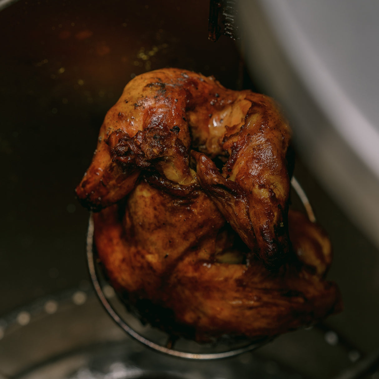 Rack de Pollo Plateado 16x26cm