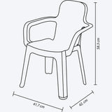 Combo Estudio Infantil Blanco y Rojo 88x50cm con Un Escritorio Una Silla y Un Armario