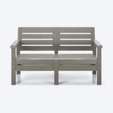 Combo Sofá Barú Gris 131x74.5cm de Dos Puestos con Una Mesa de Centro