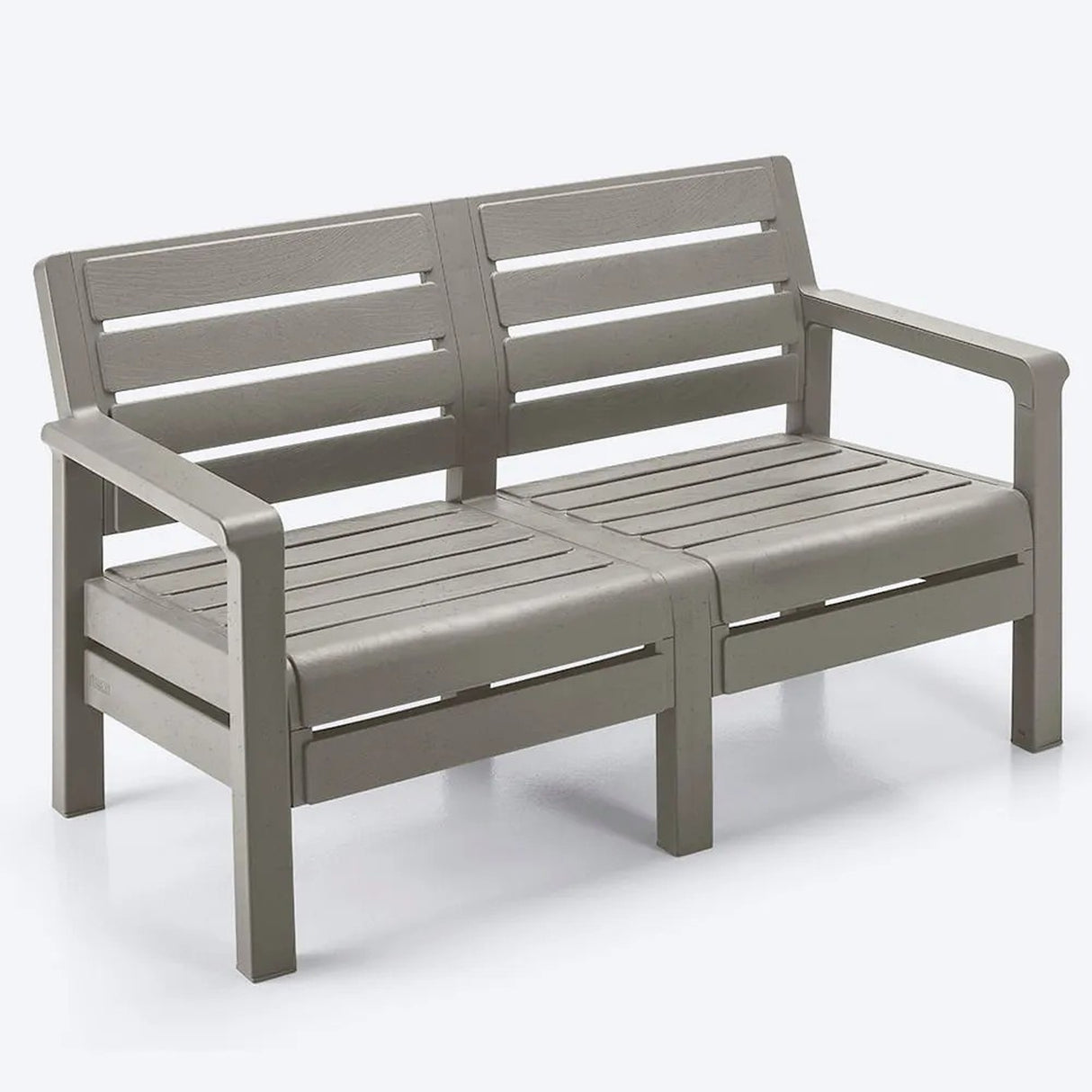 Combo Sofá Barú Gris 131x74.5cm de Dos Puestos con Una Mesa de Centro