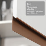Cocina Integral Reims Blanco 190x210cm con Mesón de Madera Aglomerada Mdp con Cinco Puertas y sin Estufa