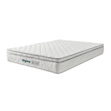 Colchón Medio Firme Sigma Blanco Semidoble 120 X 190 Cm Ortopedico de Resortes con Pillow Sencillo