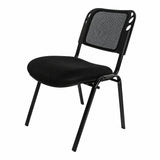 Silla Interlocutora Negro 48x78cm sin Apoya Brazos