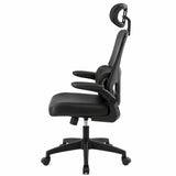 Silla Gerencial Negro 65x120cm con Apoya Brazos con Soporte Lumbar y con Apoya Cabezas