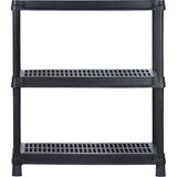 Estantería Rimax Negro 90.5x101cm Rectangular con Tres Compartimientos y con Tres Entrepaños