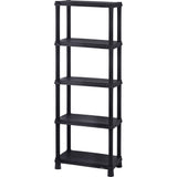 Estantería Rimax Negro 61x173.6cm Rectangular con Cinco Compartimientos y con Cinco Entrepaños