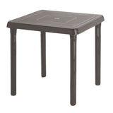 Mesa Auxiliar Rimax Caribe Moca 72x72cm Cuadrada con Patas