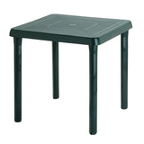 Mesa Auxiliar Rimax Caribe Verde 72x72cm Cuadrada con Patas