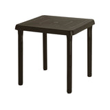 Mesa Auxiliar Rimax Caribe Wengue 73x73cm Cuadrada con Patas