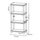 Estante Rimax Solido Moca 71.4x134cm de Cuatro Niveles