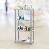 Estante Rimax Solido Gris 71.4x134cm de Cuatro Niveles