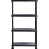 Estante Rimax Solido Negro 71.4x134cm de Cuatro Niveles