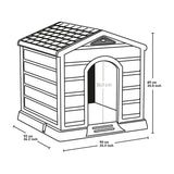 Casa para Perro Rimax Gris y Verde 90x89cm para Perros Medianos y Grandes