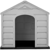 Casa para Perro Rimax Gris y Verde 61x58.5cm para Perros Pequeños