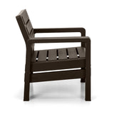 Sillón Rimax Barú Wengue 74.6x74.6cm de Asiento Rectangular con Espaldar y Apoya Brazos