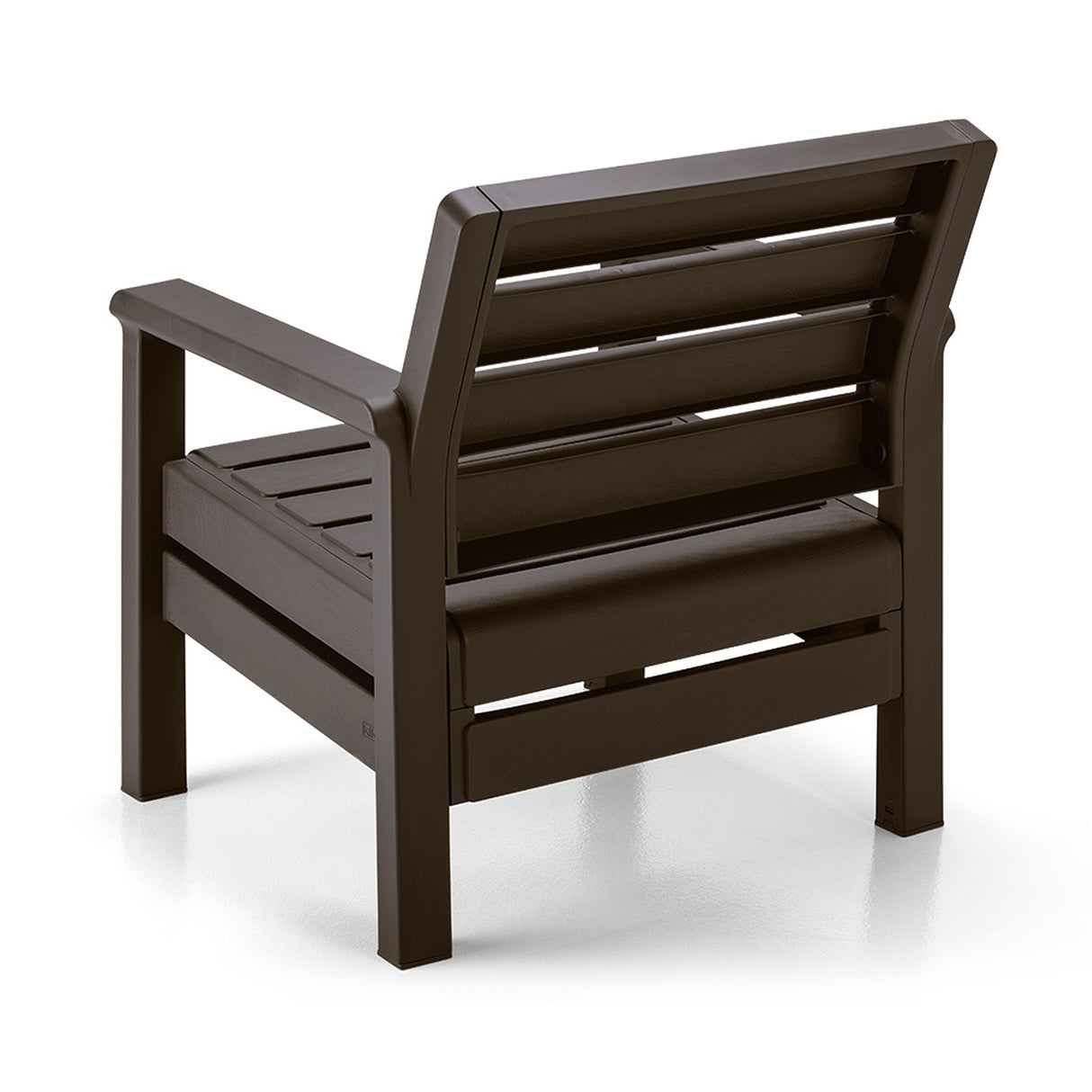 Sillón Rimax Barú Wengue 74.6x74.6cm de Asiento Rectangular con Espaldar y Apoya Brazos