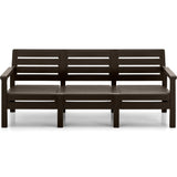 Sofá Rimax Barú Wengue 192.4x74.6cm de Tres Puestos con Apoya Brazos