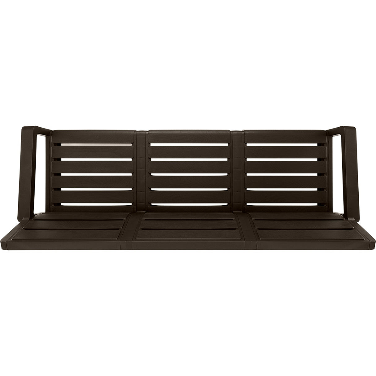 Sofá Rimax Barú Wengue 192.4x74.6cm de Tres Puestos con Apoya Brazos