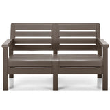 Sofá Rimax Barú Moca 131.4x74.6cm de Dos Puestos con Apoya Brazos