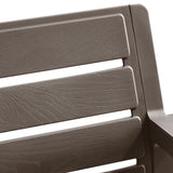 Sofá Rimax Barú Moca 131.4x74.6cm de Dos Puestos con Apoya Brazos