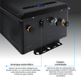 Calentador de Agua Challenger Negro 39x61.5cm De Paso Tiro Forzado para Gas Natural con Pantalla Digital