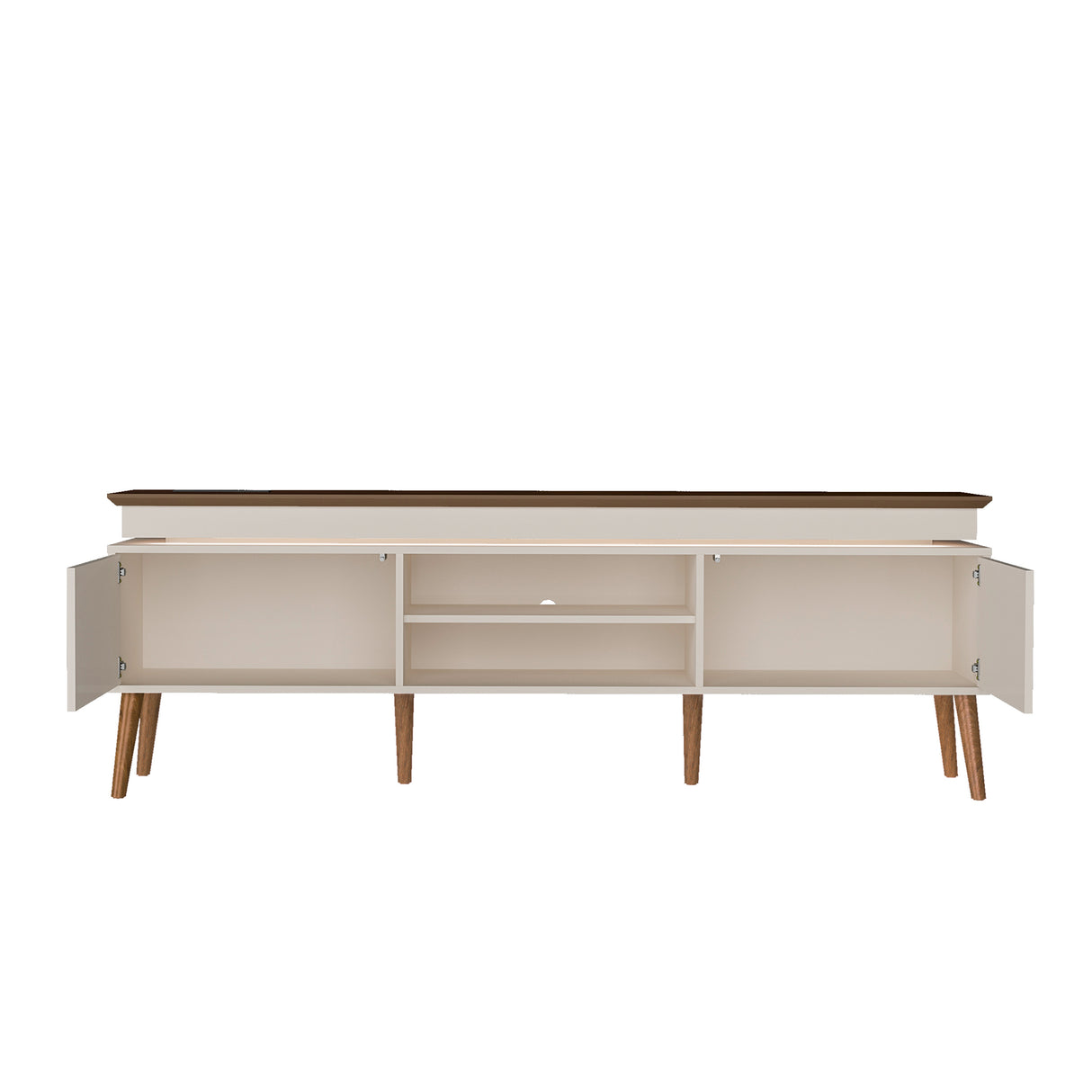 Rack de TV Lumina Pino y Beige 180x62.5cm para TV Hasta 75" Pulgadas y con Ranura para Cables