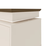 Rack de TV Lumina Pino y Beige 180x62.5cm para TV Hasta 75" Pulgadas y con Ranura para Cables