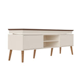 Rack de TV Lumina Pino y Beige 180x62.5cm para TV Hasta 75" Pulgadas y con Ranura para Cables