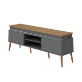 Rack de TV Lumina Gris 180x62.5cm para TV Hasta 75" Pulgadas y con Ranura para Cables