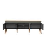 Rack de TV Lumina Gris 180x62.5cm para TV Hasta 75" Pulgadas y con Ranura para Cables