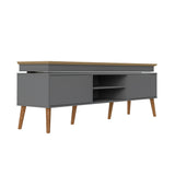 Rack de TV Lumina Gris 180x62.5cm para TV Hasta 75" Pulgadas y con Ranura para Cables