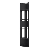 Estante Home E7 Wengue 30x180.6cm Triangular con Cinco Compartimientos y Cuatro Entrepaños
