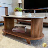Mesa de Centro Vivaldi Café y Beige 100x45.5cm Rectangular